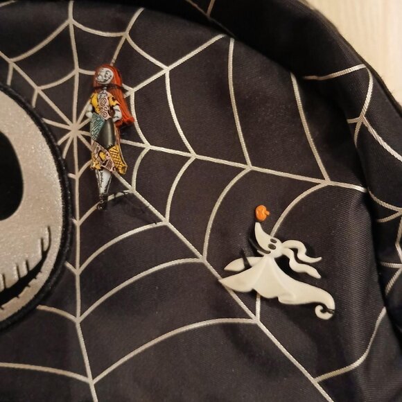 Disney The Nightmare Before Christmas Spiderweb Multi-Pocket Full Size Backpack main image 8